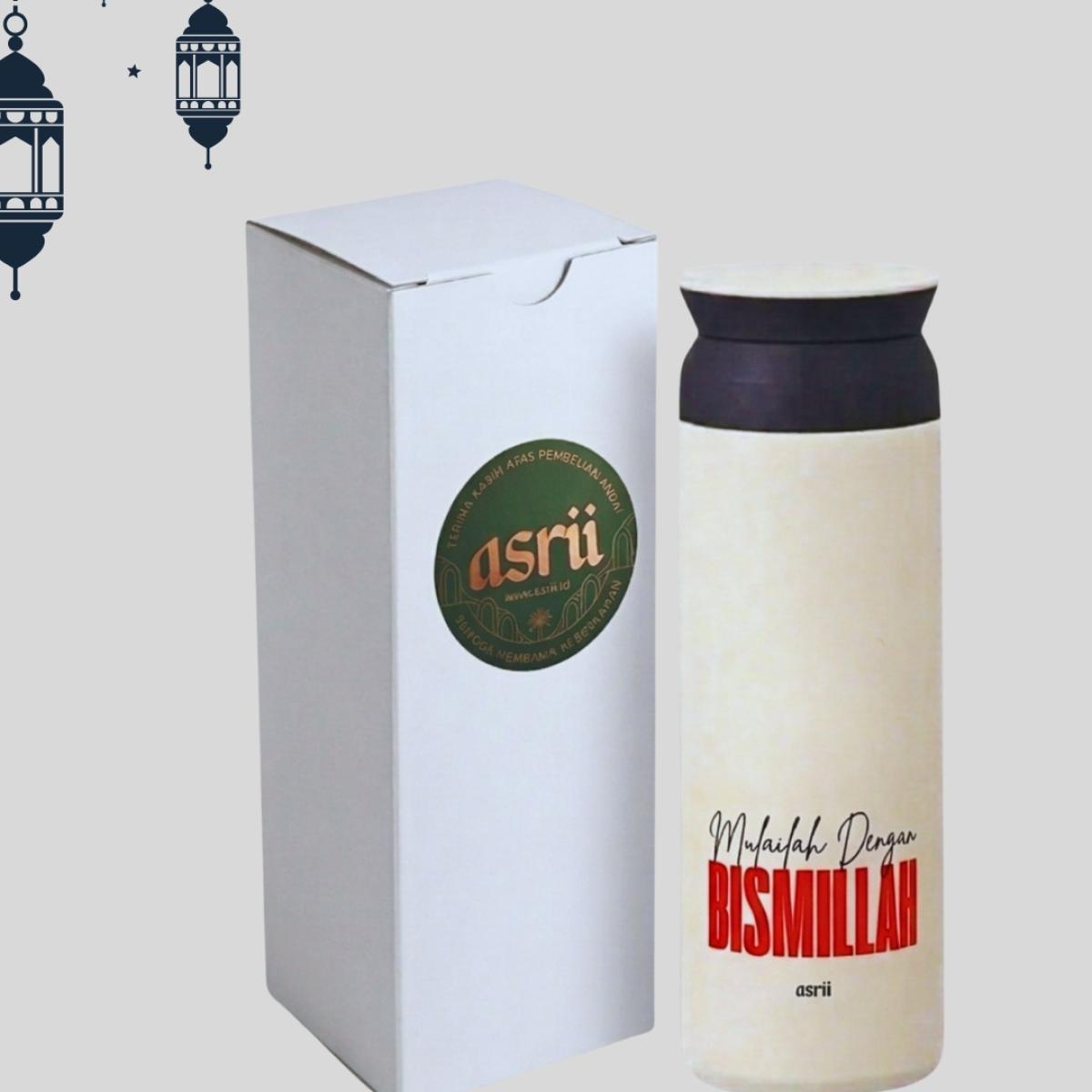Tumbler Islami Minimalis 500ml – “Bismillah” Series