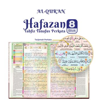 Al-Quran Hafazan 8 Tahfiz Tanafuz Perkata QR Kode (Size A5)